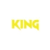 King Araba Sticker 17x17 Cm Sarı