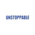 Unstoppable Araba Sticker 17x17 Cm Mavi