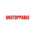 Unstoppable Araba Sticker 17x17 Cm Kırmızı