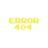 Error 404 Araba Stickeri 17x17 Cm Sarı