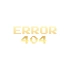 Error 404 Araba Stickeri 17x17 Cm Gold