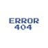 Error 404 Araba Stickeri 17x17 Cm Mavi