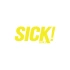 Sick Series Araba Sticker 17x17 Cm Sarı