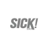 Sick Series Araba Sticker 17x17 Cm Gri