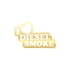 I Love Diesel Smoke Araba Sticker 17x17 Cm Gold