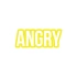 Angry Araba Sticker 17x17 Cm Sarı