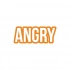 Angry Araba Sticker 17x17 Cm Turuncu