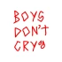 Boys Dont Cry Araba Sticker 17x17 Cm Kırmızı