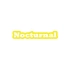 Nocturnal Araba Sticker 17x17 Cm Sarı