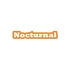 Nocturnal Araba Sticker 17x17 Cm Turuncu