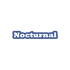 Nocturnal Araba Sticker 17x17 Cm Mavi