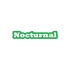 Nocturnal Araba Sticker 17x17 Cm Yeşil