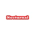 Nocturnal Araba Sticker 17x17 Cm Kırmızı