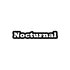 Nocturnal Araba Sticker 17x17 Cm Siyah