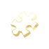Puzzle Araba Stickeri 17x17 Cm Gold