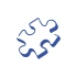 Puzzle Araba Stickeri 17x17 Cm Mavi