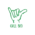 Chill Bro Araba Sticker 17x17 Cm Yeşil