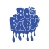80s Baby Araba Sticker 17x17 Cm Mavi