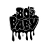80s Baby Araba Sticker 17x17 Cm Siyah