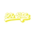 90s Baby Araba Sticker 17x17 Cm Sarı