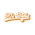90s Baby Araba Sticker 17x17 Cm Turuncu