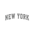 New York Araba Sticker 17x17 Cm Gri