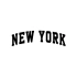 New York Araba Sticker 17x17 Cm Siyah