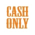 Cash Only Araba Sticker 17x17 Cm Turuncu