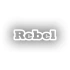 Rebel Araba Sticker 17x17 Cm Beyaz