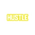 Hustle Araba Sticker 17x17 Cm Sarı