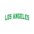 Los Angeles Araba Sticker 17x17 Cm Yeşil