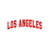 Los Angeles Araba Sticker 17x17 Cm Kırmızı