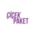 Çiçek Paket Araba Sticker 17x17 Cm Mor