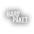 Hard Paket Araba Sticker 17x17 Cm Beyaz