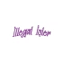İllegal İşler Araba Sticker 17x17 Cm Mor