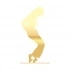 Michael Jackson Araba Sticker 17x17 Cm Gold