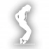 Michael Jackson Araba Sticker 17x17 Cm Beyaz