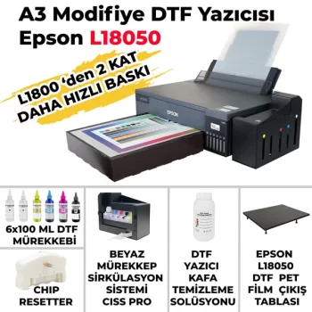 DTF A3 Tekstil Baskı Yazıcısı