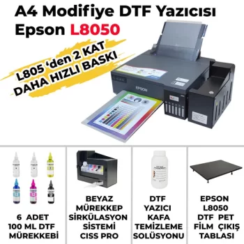 DTF A4 Tekstil Baskı Yazıcısı