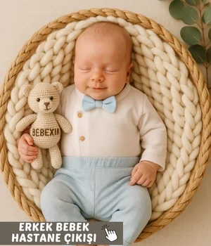 erkek bebek hastahane çıkışı