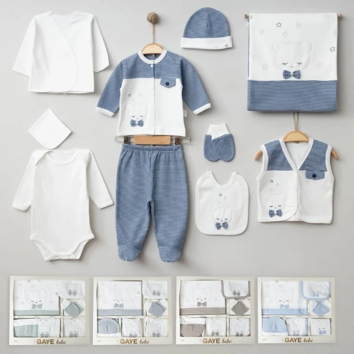 0-3 AY YILDIZLI AYICIK 10LU SET