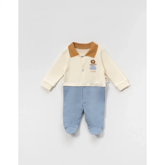 ERKEK 3-6 AY ÖRME YAKALI FOCUS SÜZENE NAKIŞ