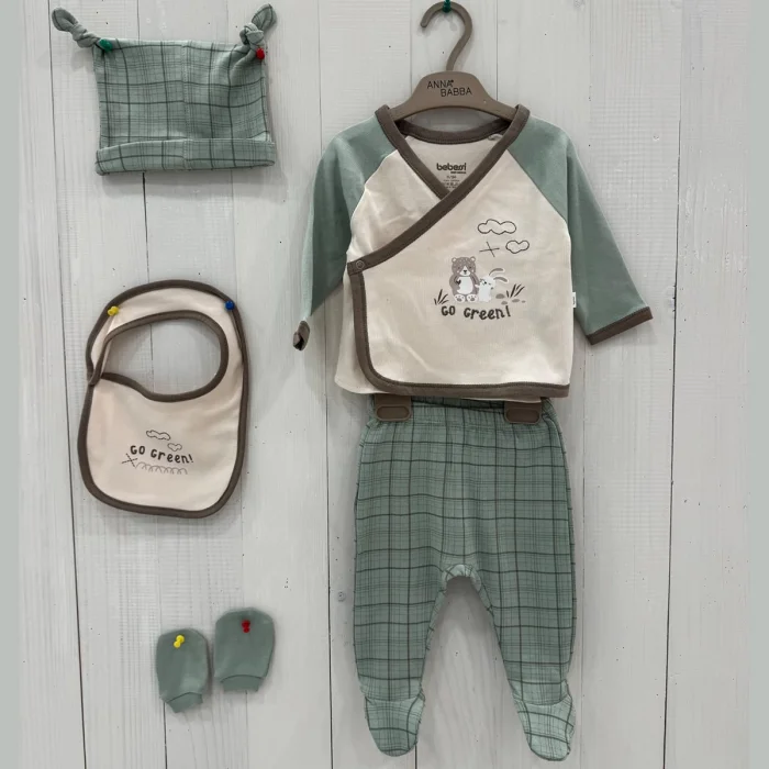 ERKEK 0-3 AY GO GREEN KUTULU 5Lİ SET
