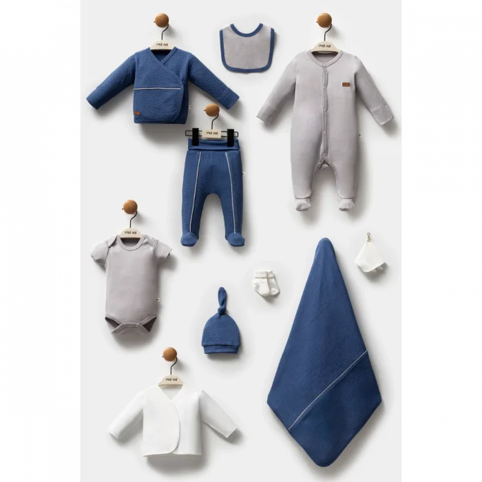 ERKEK 0-3 AY NAVY BLUE 10LU SET