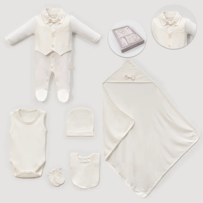 ERKEK 0-3 AY PAPYONLU KUTULU SET