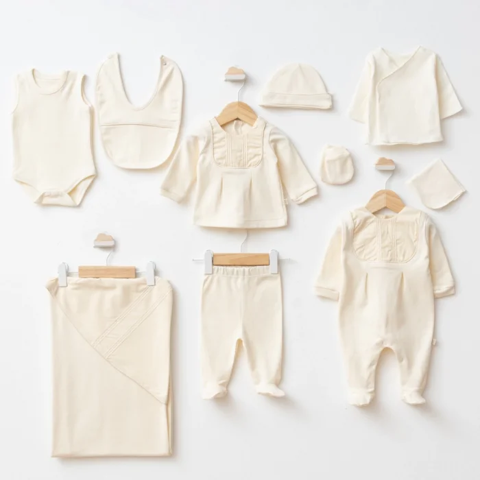 ERKEK 0-3 AY ŞERİT NAKIŞLI 10LU SET