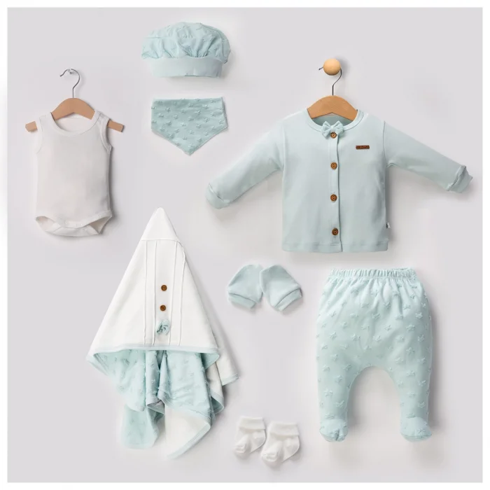 ERKEK 0-3 AY YILDIZ SÜZENELİ 8Lİ SET