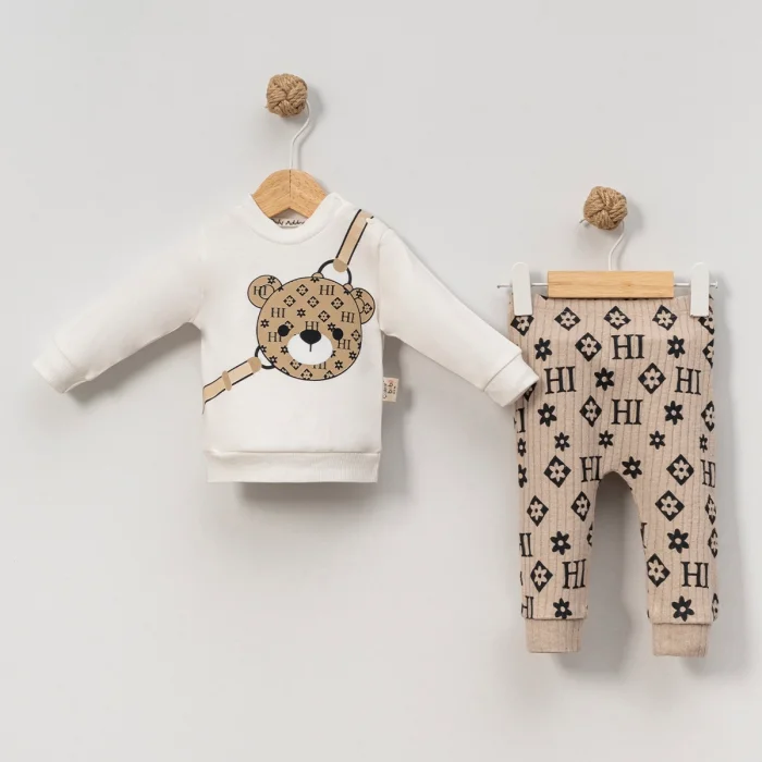 ERKEK 3-6-9-12 AY AYICIK BASKILI 2Lİ TAKIM