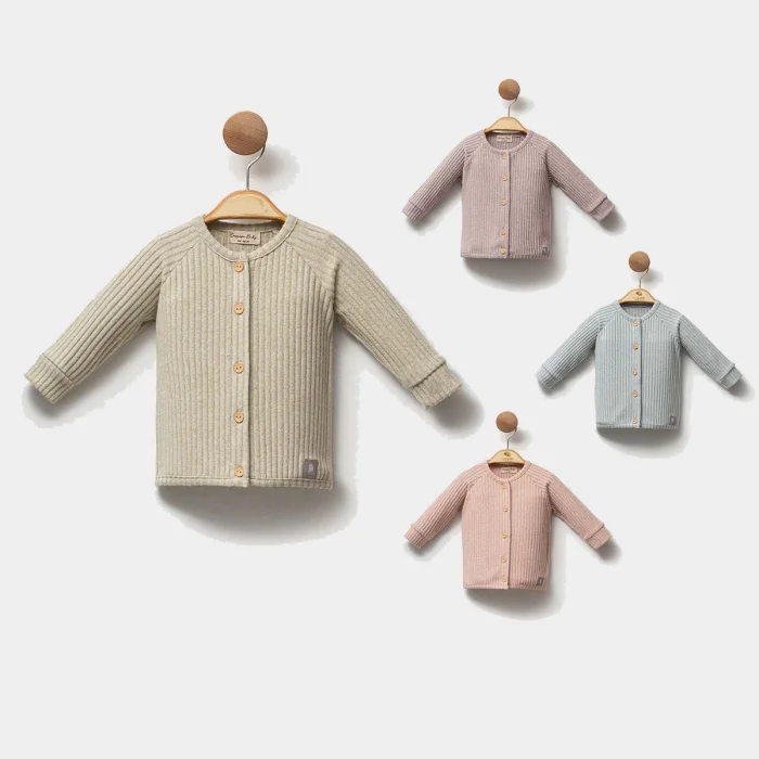 UNISEX 6-9-12 AY FİTİLLİ DÜĞMELİ HIRKA