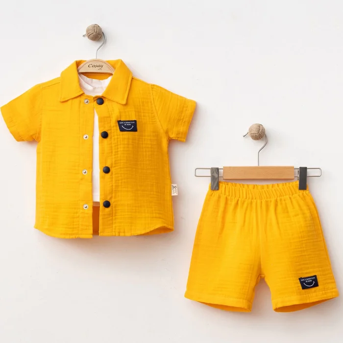 ERKEK 9-12-18 AY MÜSLİN 3LÜ TAKIM